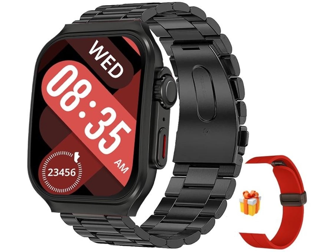 Smartwatch Atender/fazer Chamadas Tela Hd Touch De 1 96 100 Modos Esportivos Smartwatch Com 400 Mah E Monitoramento De Frequência Cardíaca Yunzii