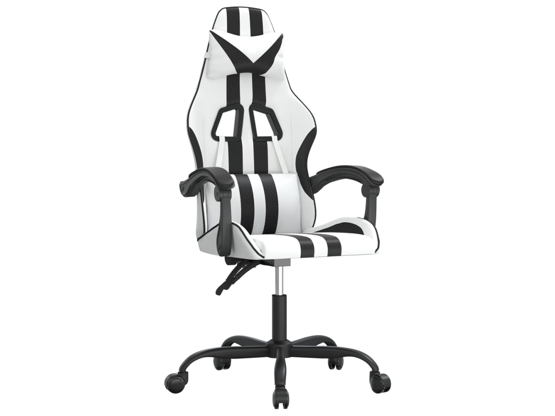 Cadeira de gaming VIDAXL Preto Couro Artificial