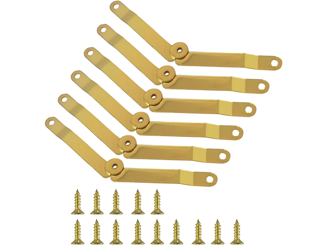Conjunto De 6 Metal Dourado Para Tampas Ideais Guardar Joias E Outros