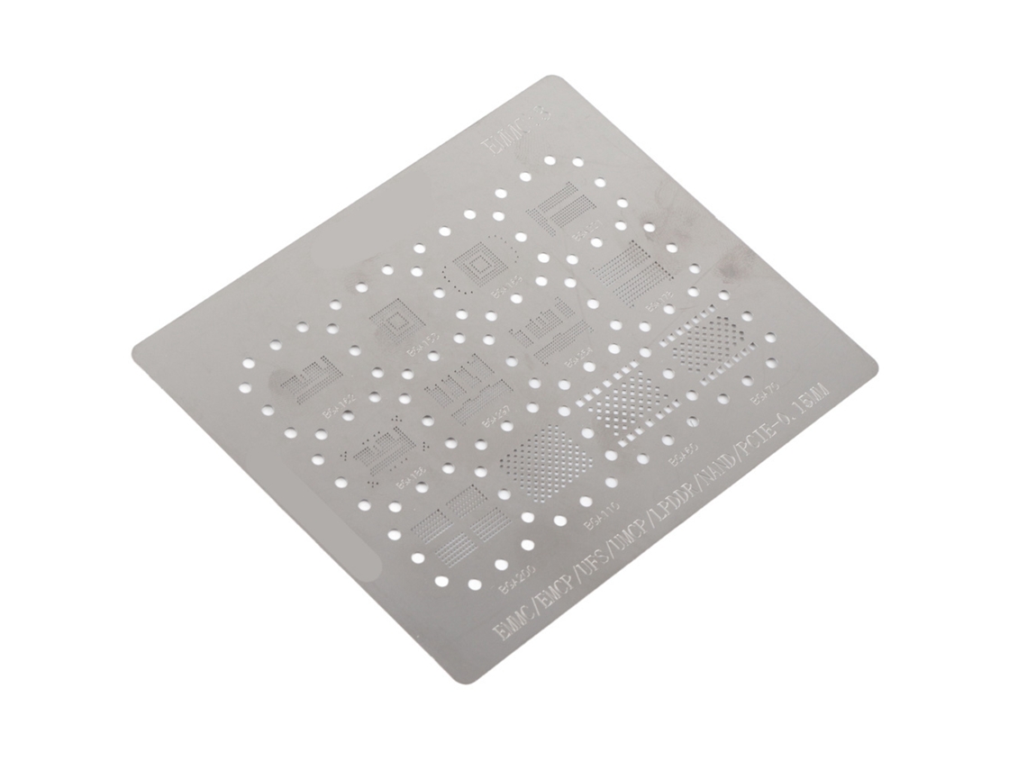 Mali modelos de Estênceis de Rede Universal 6 em 1 para Bga153/162/169/186/221/254/emmc Aço Inox