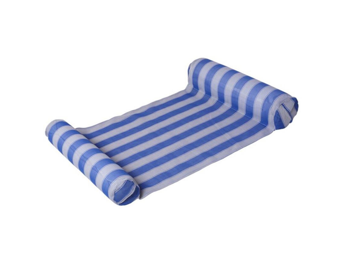 Colchão inflável para piscina, listrado, boia e brinquedo de verão | S/BRAND