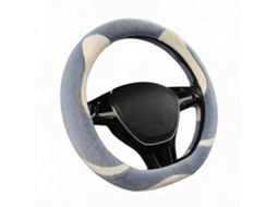 Capa Universal para Volante de Carro HENTEN HOME para Volantes Tipo D com Diâmetro de 38 Cmquente e Respirável (cinza)