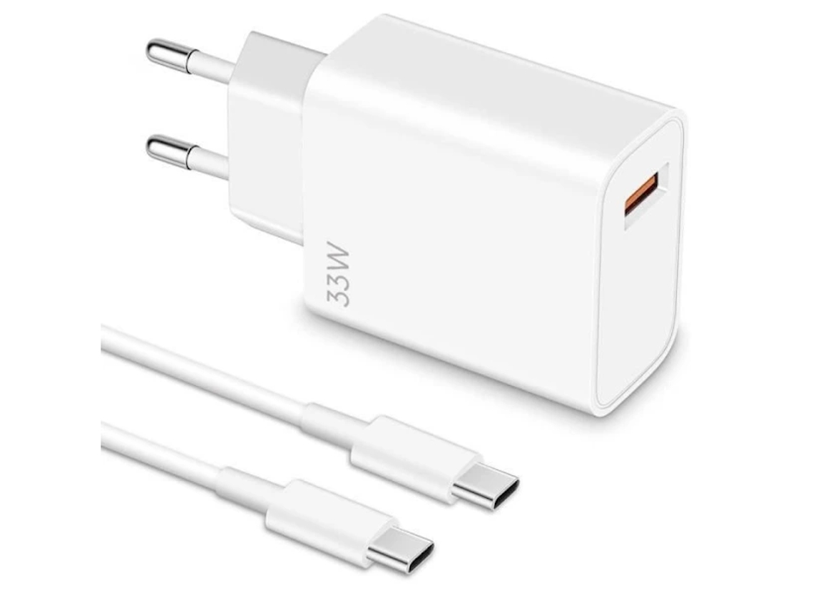 Carregador Rápido Combo De 33 W, Com Plugue Tipo A Ue, Cabo De 1 M