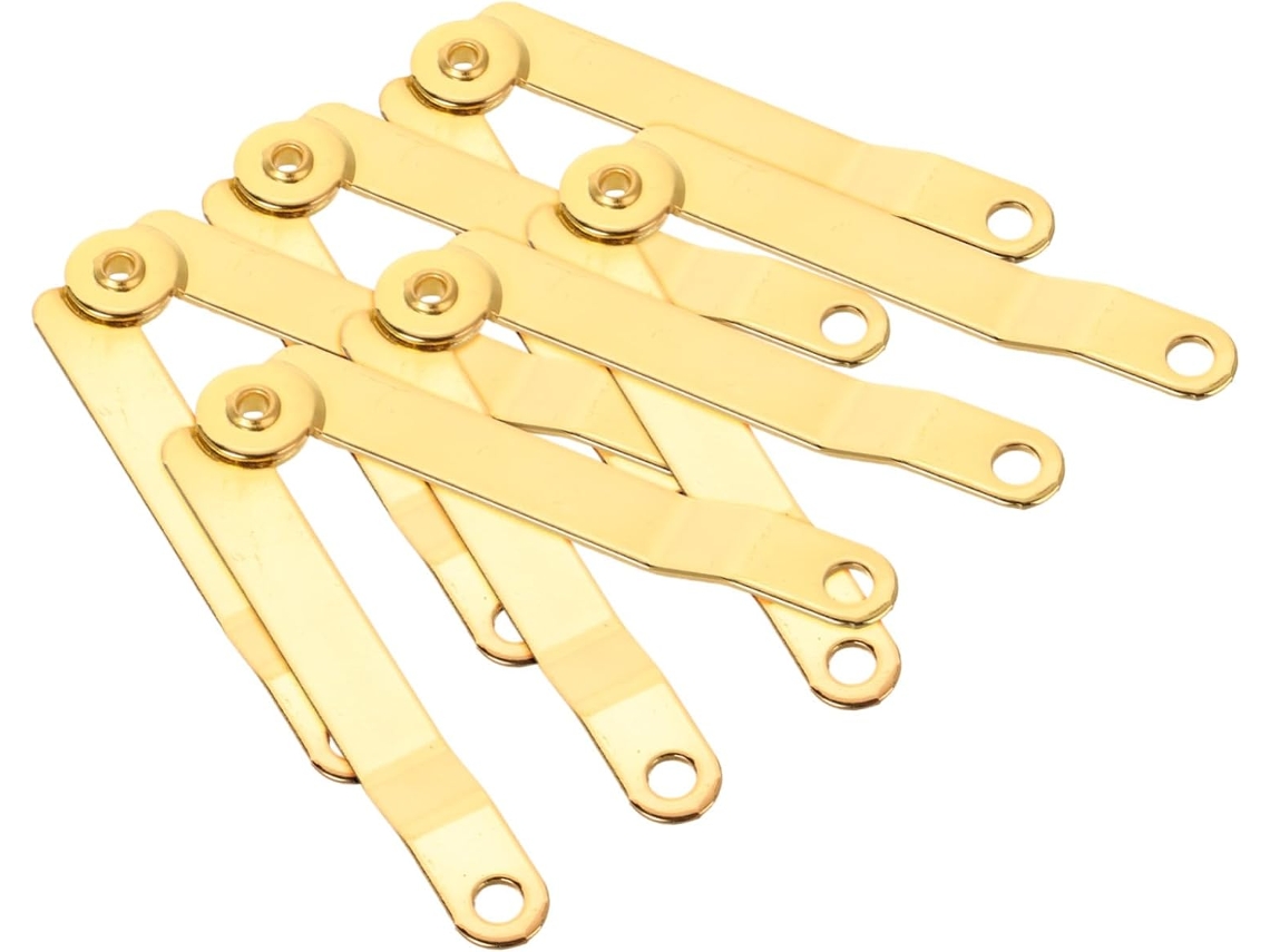 Dobradiças De Ferro Dourado, Fáceis Instalar E Com Boa Capacidade