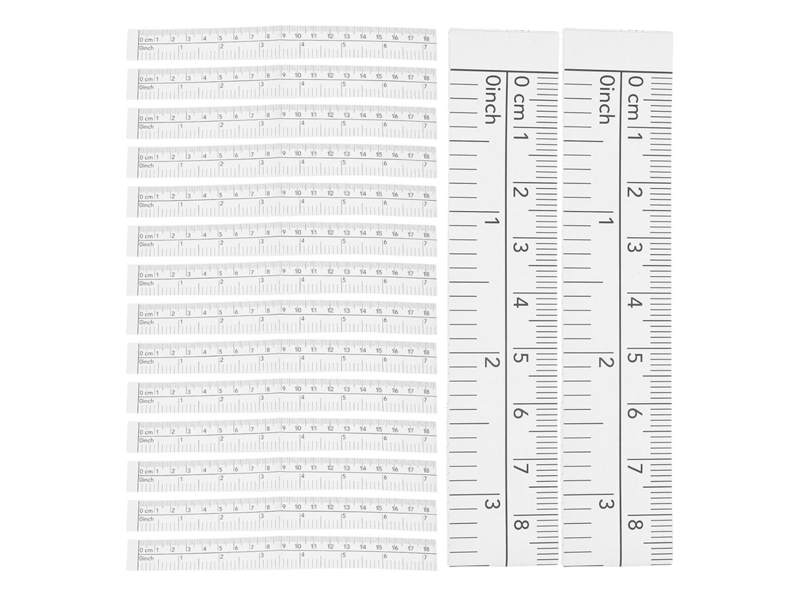 Fita Métrica De Papel Dupla Face De 150 Cm, Rolo Com 50 Unidades | Branca, Leve