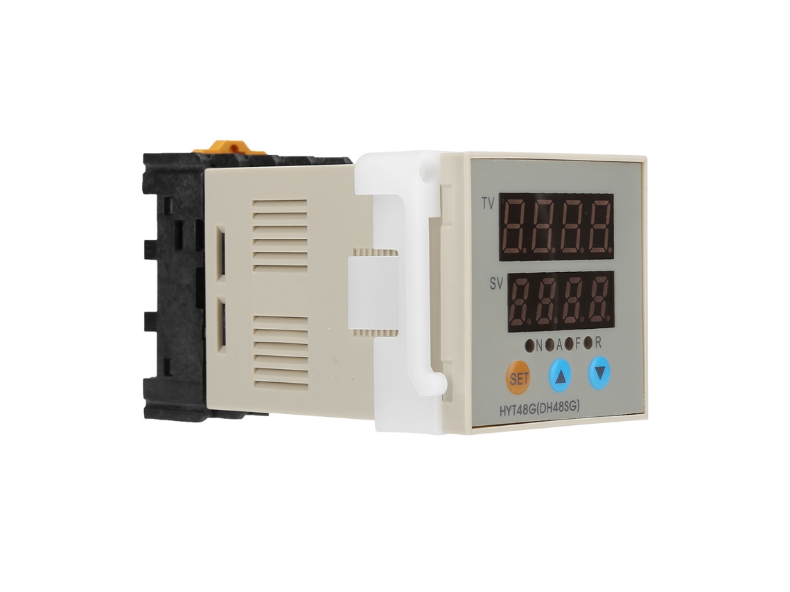 Laxiscreed Relé De Tempo Digital Dual Com Display Para Controle Inteligente 100-240vac/dc
