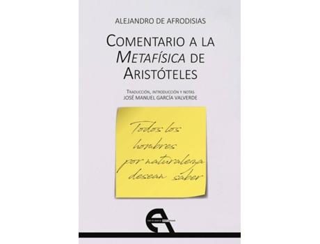Livro Comentario A La Metafísica De Aristóteles de Alejandro De Afrodisias (Espanhol)
