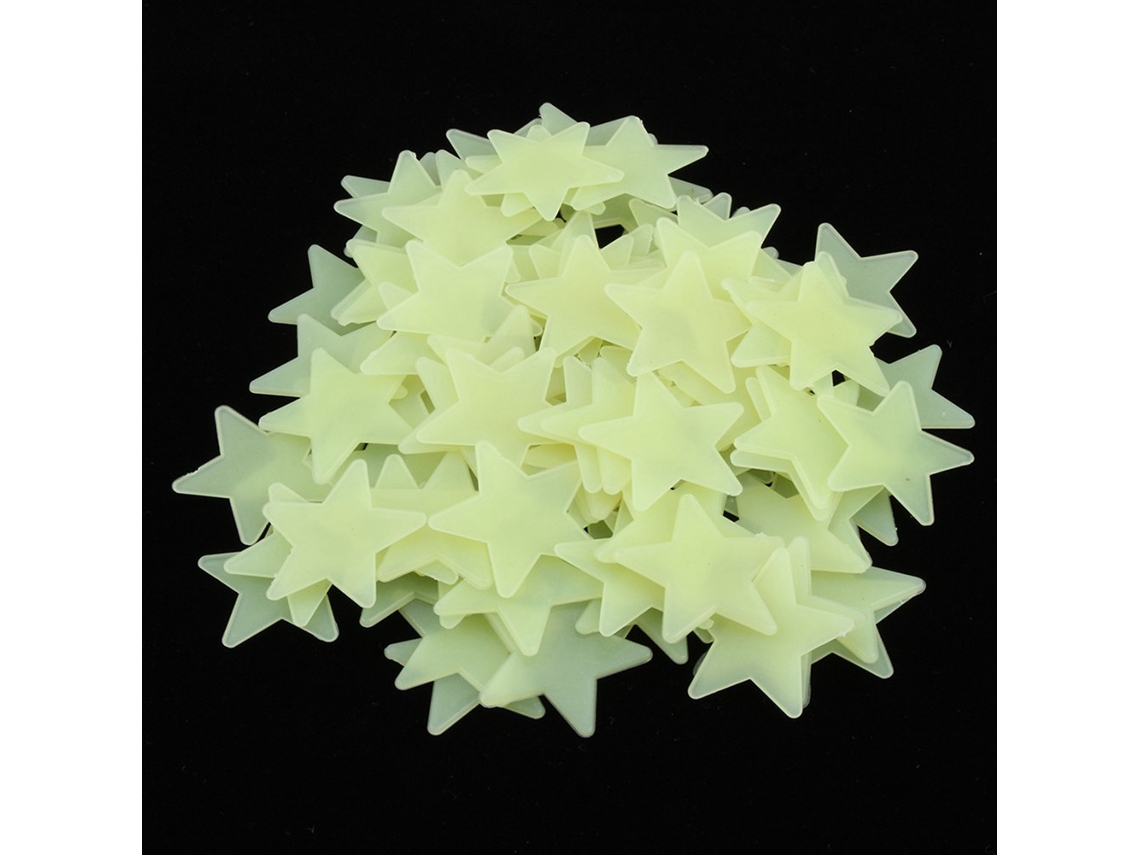 Stickers De Estrelas 3d Brilho No Escuro Decoração Infantil