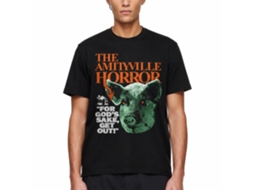 Rockinstone Amityville Horror Movie Pig Head Black Adult T-shirt Size:xxxl