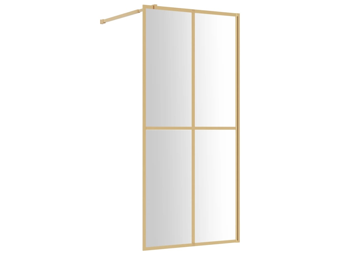 Divisória de Chuveiro 90x195 Cm Vidro Transparente Esg Dourado MAISON EXCLUSIVE