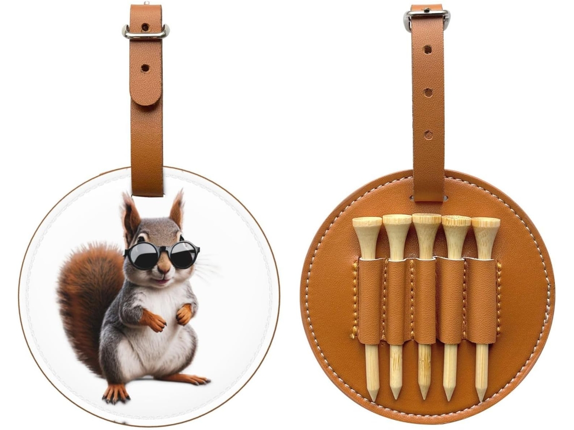 Bolsa para Óculos em formato de esquilo, fácil de transportar e eficiente, S/MARCA