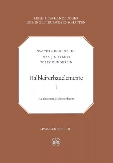 Livro Halbleiterbauelemente De W Guggenbühl (inglês)