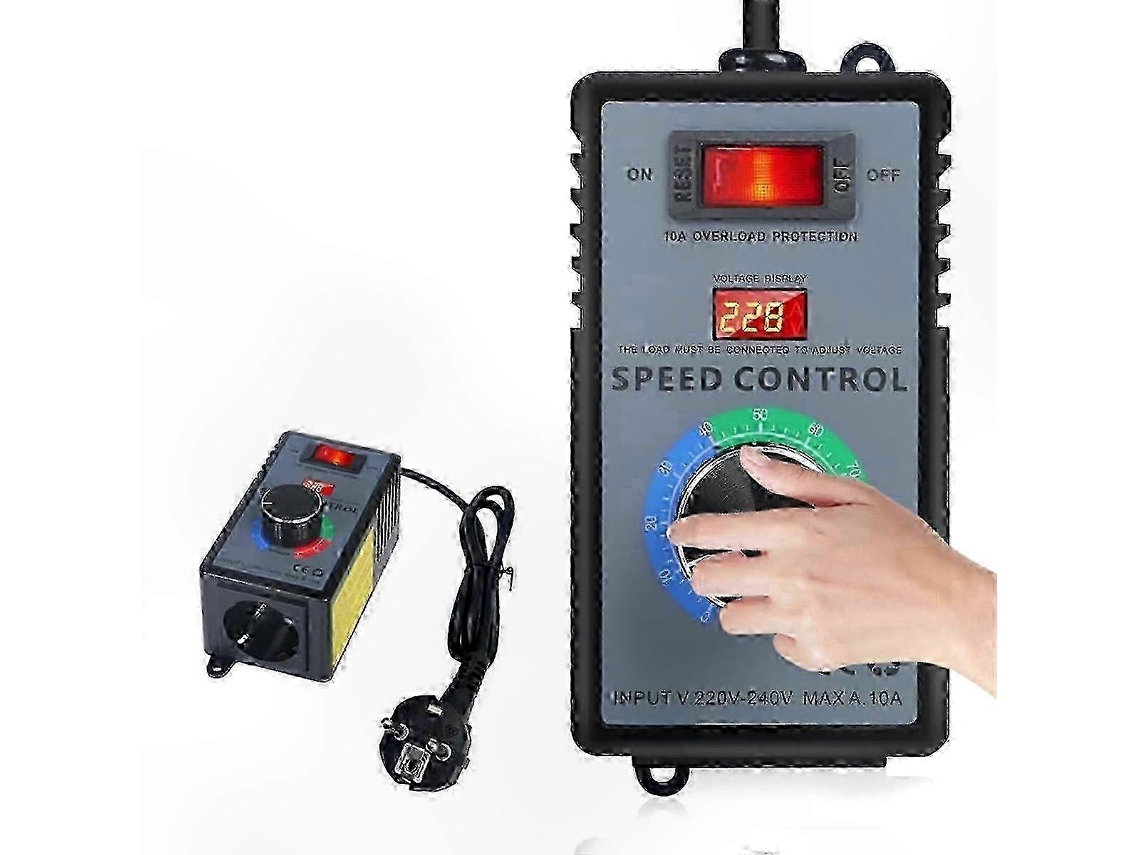 Variable Speed Motor Controller, 4000w 10a Power Regulator, 220v Ac Frequency Converter With Eu Plug