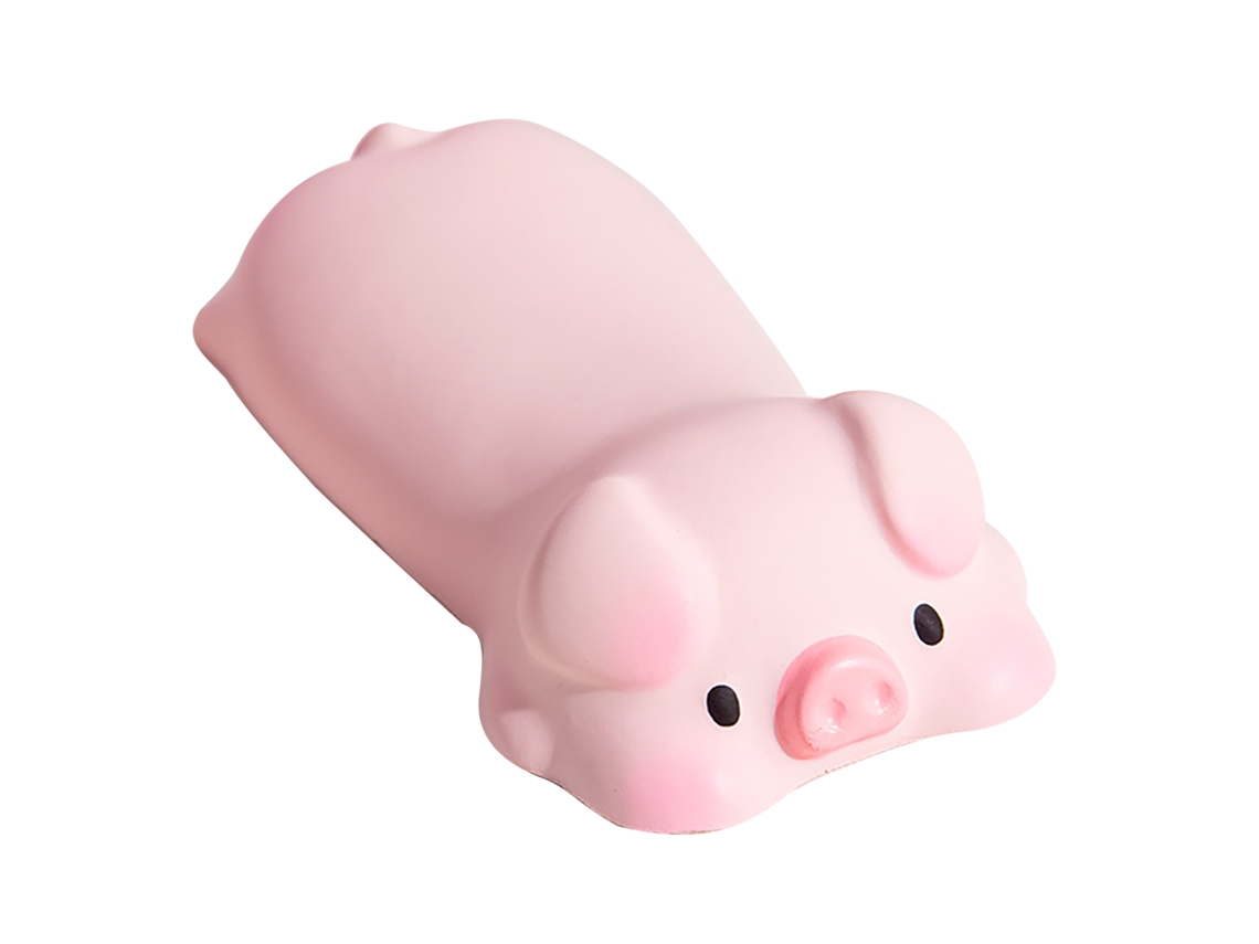 Reposo De Muñeca Para Teclado Estilo Animal De Desenho Animado Suave Ao Toque Alivia A Fadiga Porco Rosa