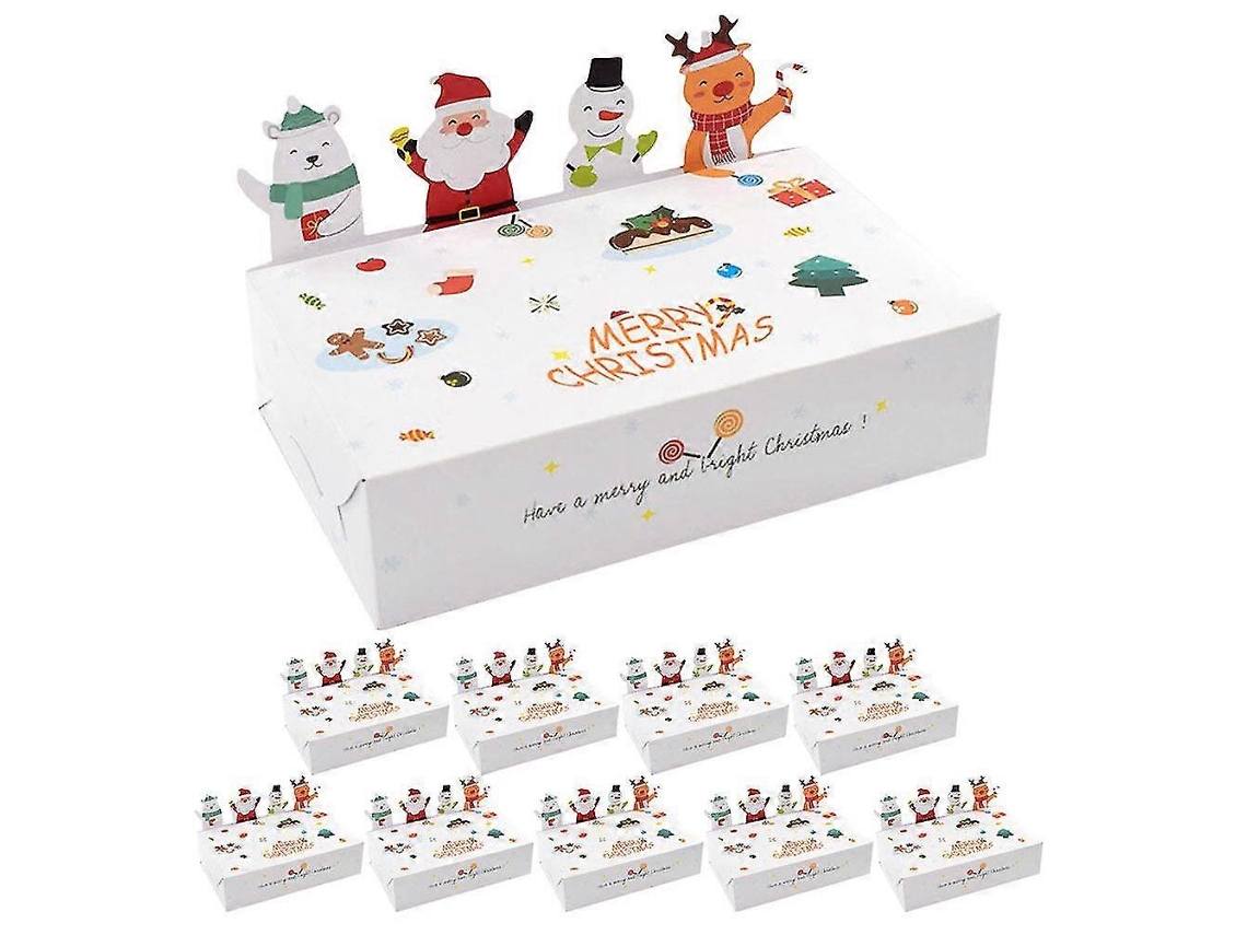 Conjunto De 10 Caixas De Presente De Natal, Caixas Para Doces, Caixas Para Guloseimas, Caixas Para Lembrancinhas De Festas E Feriados. Hengjian