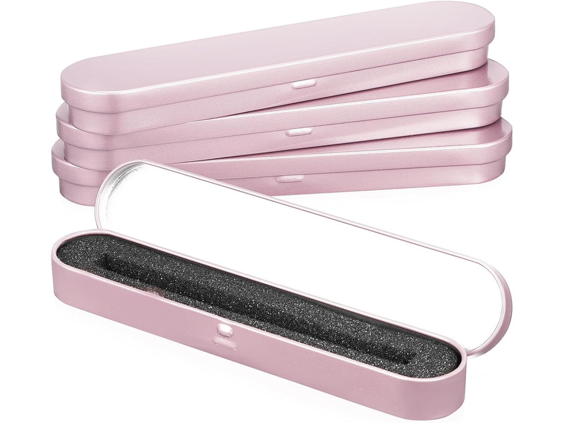 Estojo de Metal Vazio Healeved com 4 Peças e Acolchoamento Interno, Ideal para Acessórios Escritório Pequenos