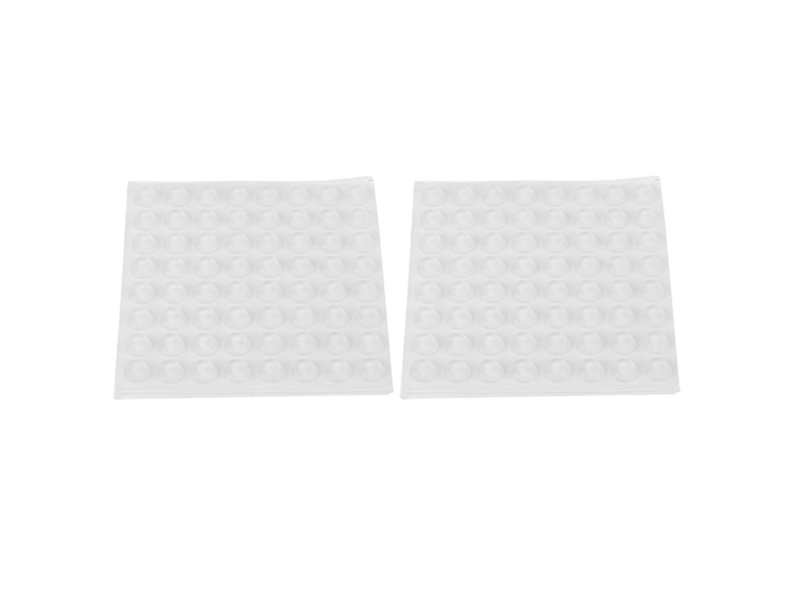 128 Peças De Tapetes De Silicone Autoadesivos Transparentes Antiderrapantes Para Móveis 12x4mm