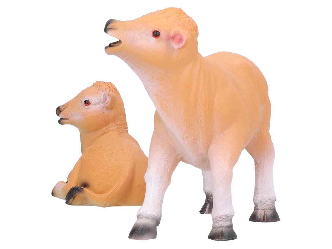 Ornamentos De Bovino De Resina 2pcs Para Jardim E Pátio