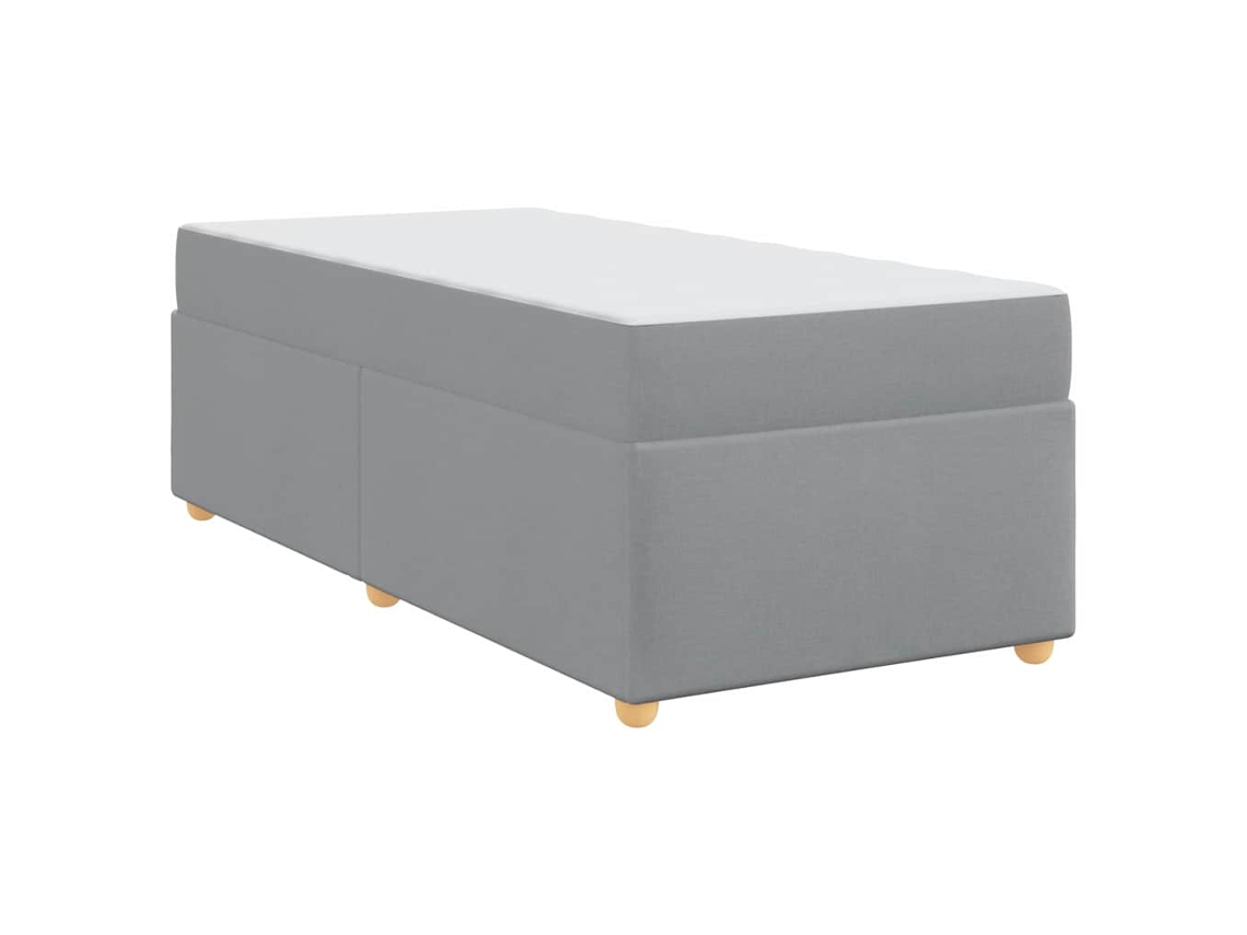Conjunto 1 Cama Moderna Vidaxl Cinzento-claro Tecido (100 X 200 Cm)
