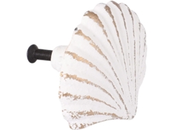 Puxador De Gaveta Nolitoy Em Ferro Fundido Branco, Estilo Mediterrâneo, Design Criativo E Funcional Para Móveis Armários