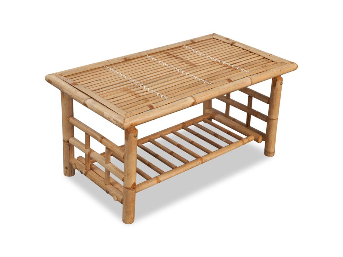 Vidaxl Mesa De Centro 90x50x45 Cm Bambu