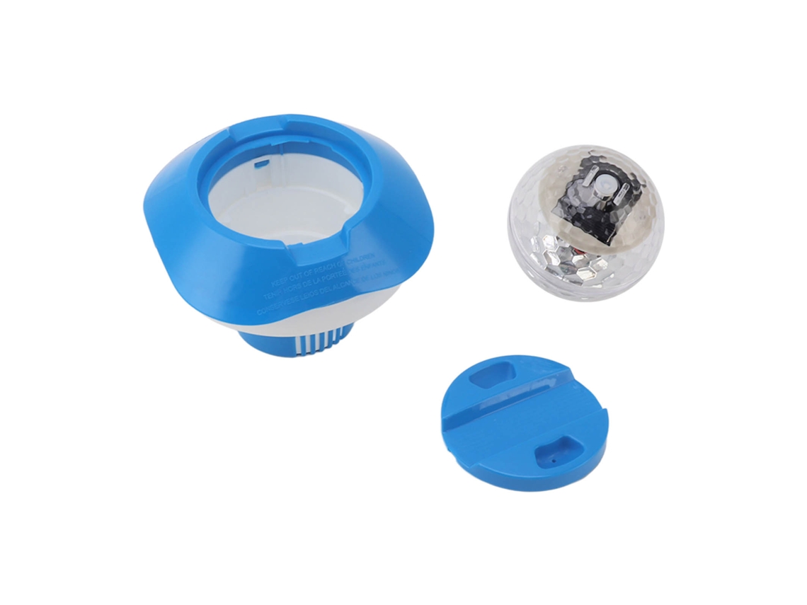 Dispensador solar Primerox com luz oscilante para piscinas e spas, com lâmpada colorida e controlada | S/BRAND