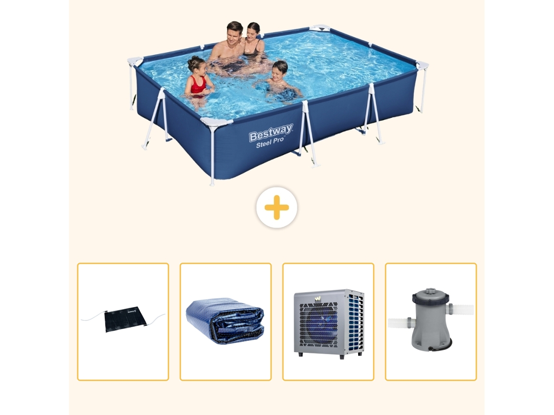 Bestway Piscina Bestway Steel Pro Retangular - 300x201x66 Cm - 5-peças S42