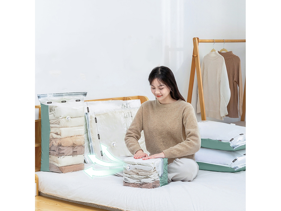 Eoocoo Vacuum Compression Bag Without Pump Space Saving
