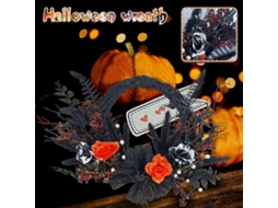Guirlanda De Halloween Para Porta Da Frente Com Decoração Divertida Ly Ebike
