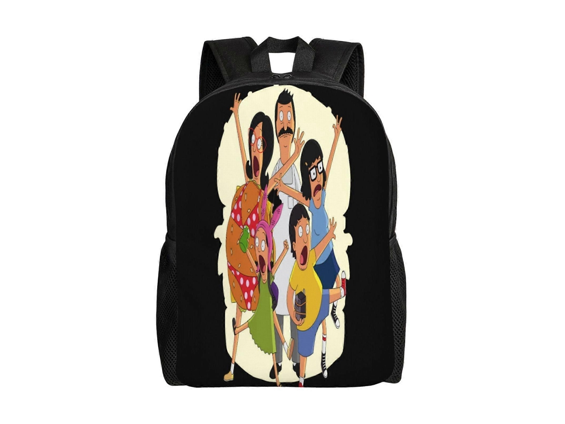 Mochila Bobs Burgers Para Estudantes, Durável E Leve, À Prova Dágua E Com Alça De Ombro Respirável. Olysi Shop
