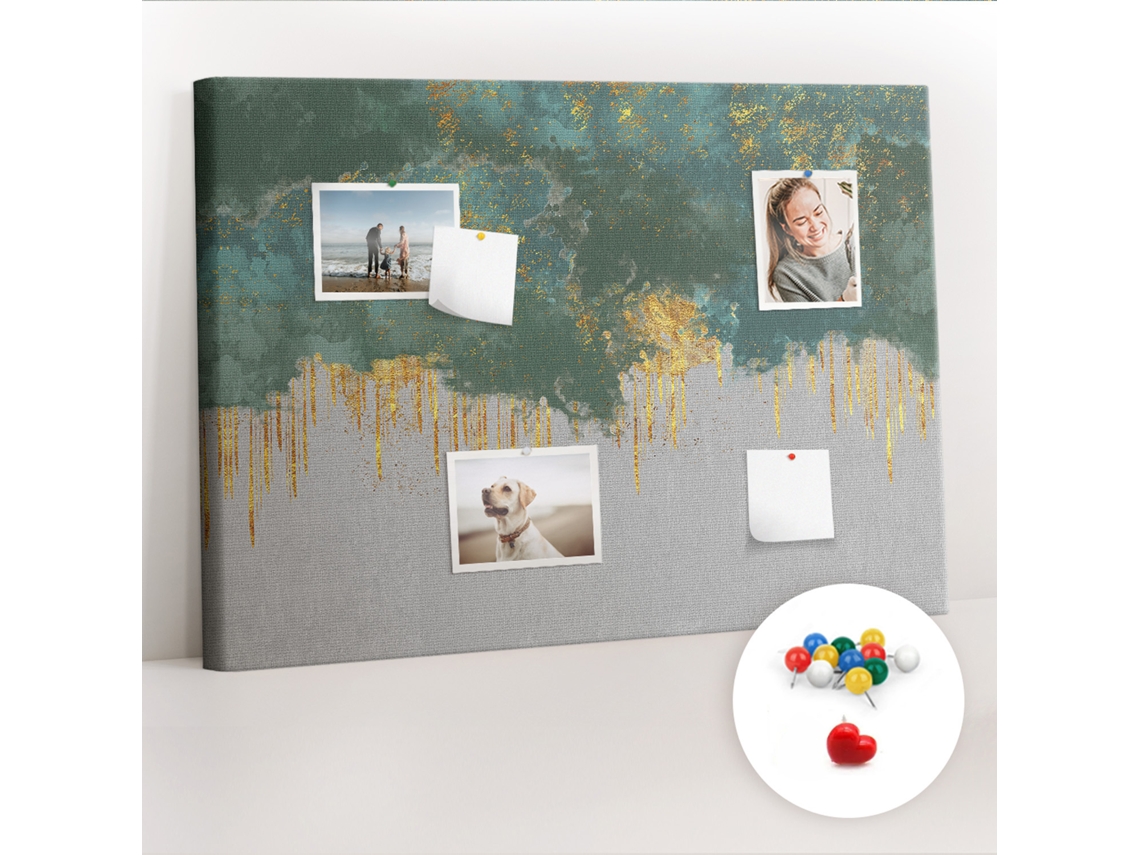 Quadro De Cortiça Padrão Decorativo Para O Corredor Espelharte (70x100 Cm)