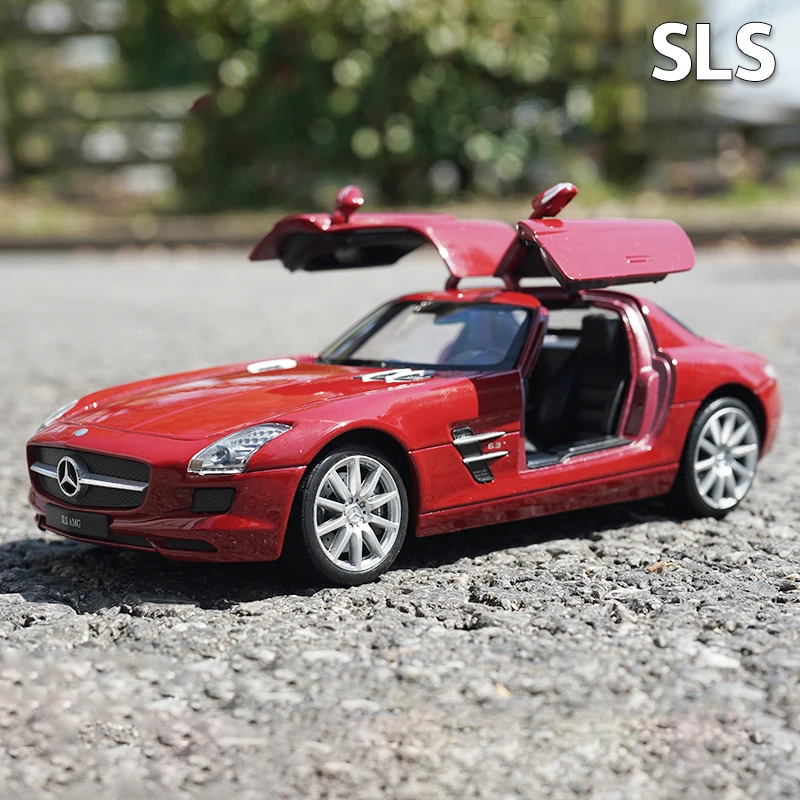 (vermelho) Carrinho De Brinquedo De Metal Fundido Em Escala 1:24 Para Colecionadores