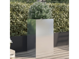Vidaxl Vaso/floreira 42x38x75 Cm Aço Inoxidável Prateado