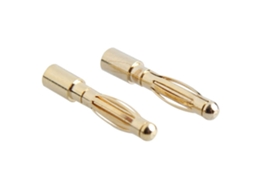 5 Pares de Conectores Banana de 2 Mm Banhados a Ouro em Cobre para Motores Brushless, Compatíveis com Baterias Esc. MDUG