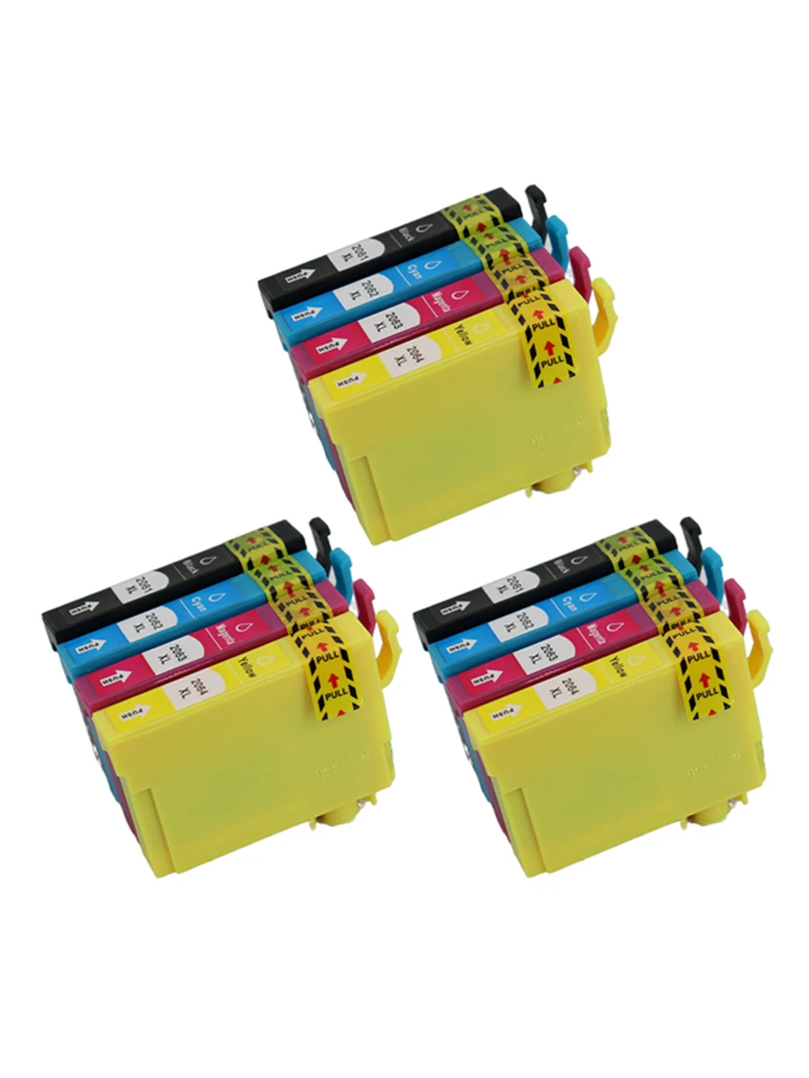 3set t206xl 206xl South America Ink Cartridge T2061 T2062 T2063 T2064 Compatible For Epson Expression Xp 2101 Xp2101 Xp 2101 Printer MDUG (12pc)