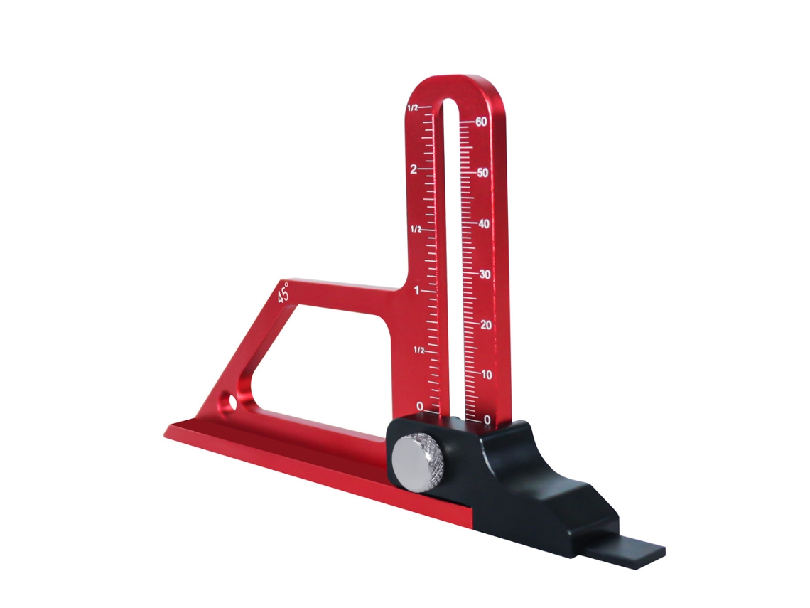 Laxiscreed Régua De Profundidade Ajustável Para Serra De Mesa Até 60mm Com Escalas