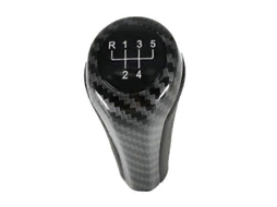 Manopla de câmbio para BMW 1 3 5 6 Series E46 E53 E60 E61 E63 E65 E81 E82 E83 E87 E90 E91 E92 X1 X3 X5 Tapete de fibra de carbono cromado Sygo