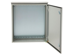 Caixa Elétrica Em Aço Carbono 60x60x30cm Ip65 Com Placa Interior E Fecho De Segurança