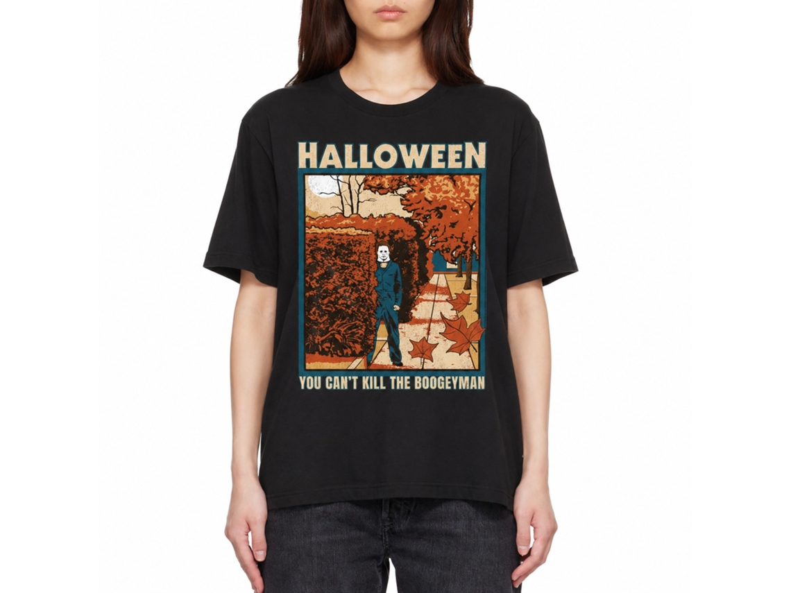 Rockinstone Halloween Michael Myers Appears Graphic T-shirt Size:l