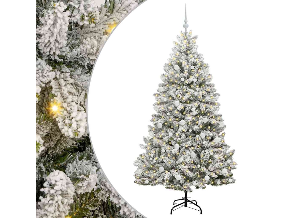 Árvore De Natal Artificial Articulada Com Base Vidaxl Verde Pvc (180 Cm)