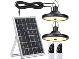Lâmpadas Solares Suspensas para Uso Externo com Detector de Movimento Lâmpadas Solares À Prova D'Água Jackyled 56 Led Ip65 com Controle Remoto Paine