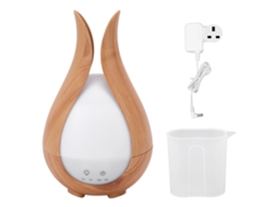 Umidificador de 200 ml com difusor de aromaterapia silencioso de 8 W e 24 V com 7 luzes LED coloridas e desligamento automático.