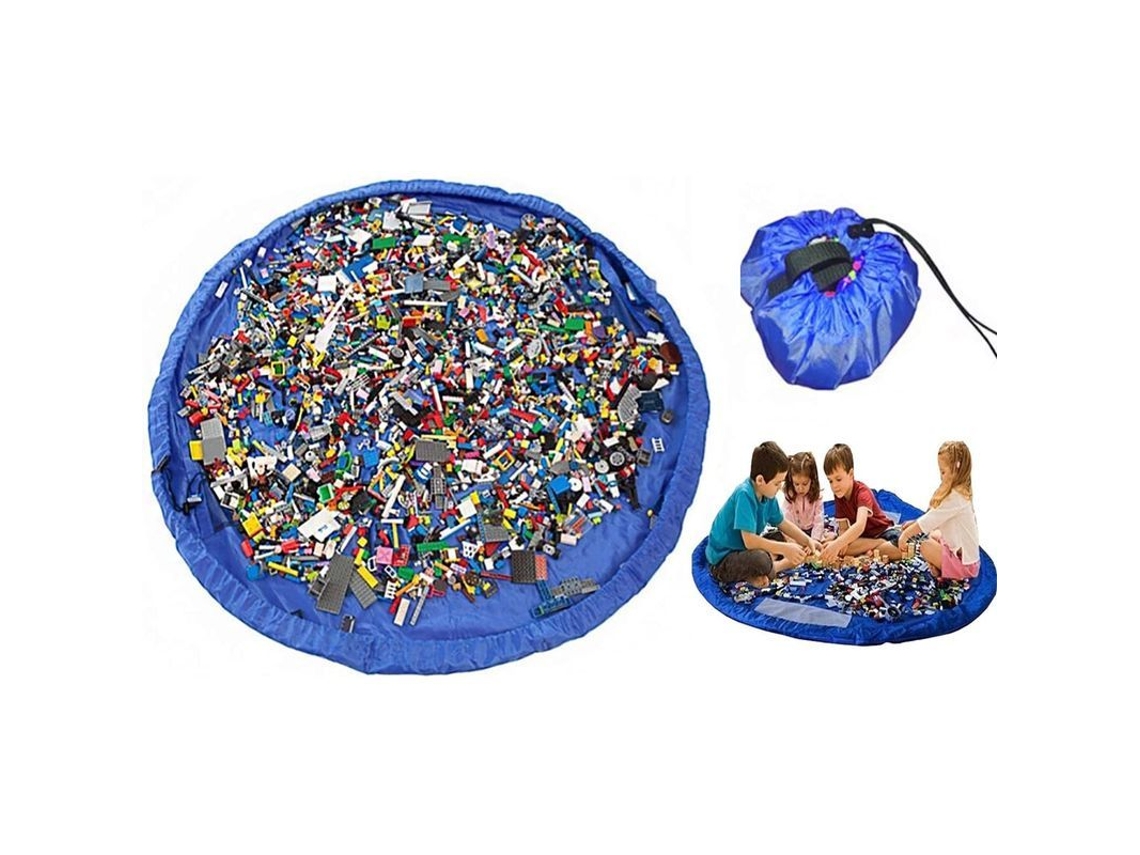 Nova Line bolsa de Armazenamento para Brinquedos Portátil com Tapete, Diâmetro 150cm, Fácil de Limpar