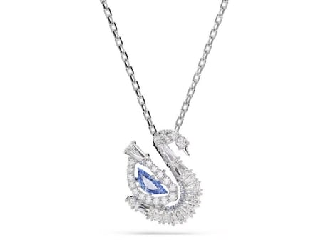 Colar Swarovski Colar Swarovski Cisne Azul Cor Do Material Branco Tamanho/comprimento 45 Cm Branco