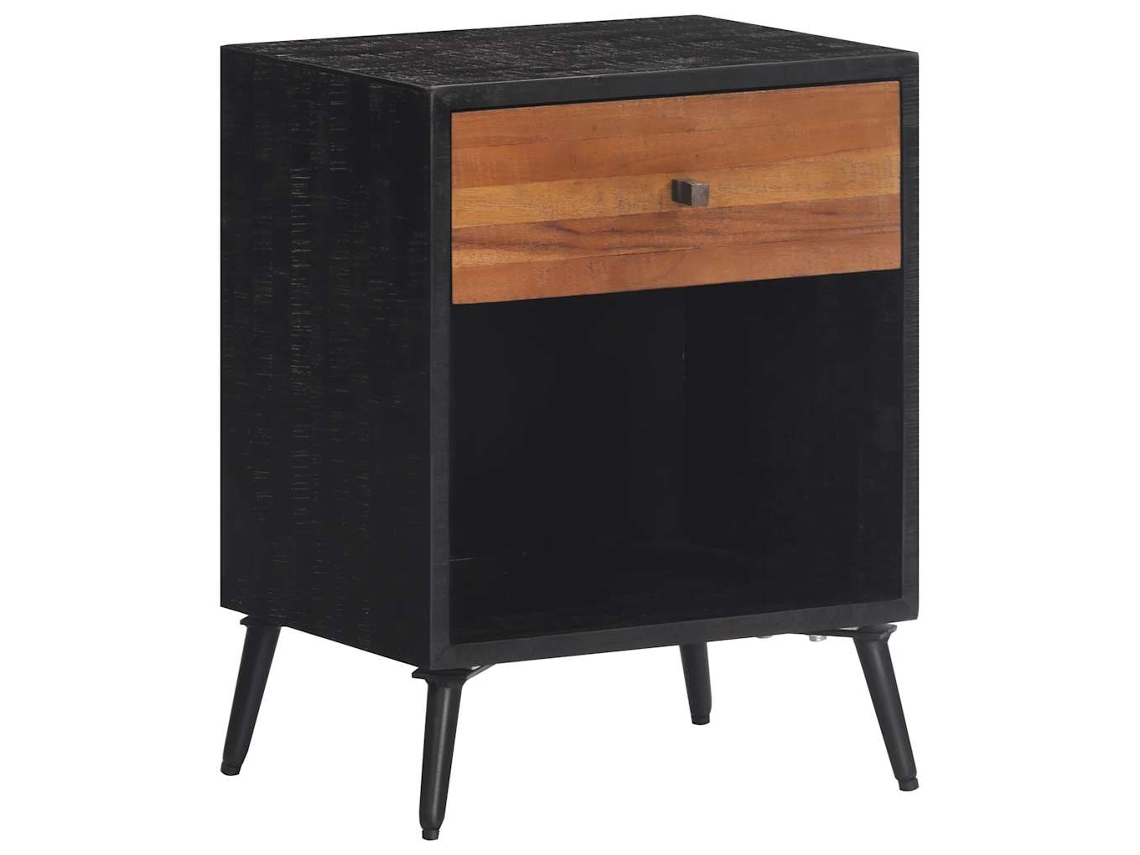 Vidaxl Mesa De Cabeceira 40x30x50 Cm Madeira De Teca Maciça
