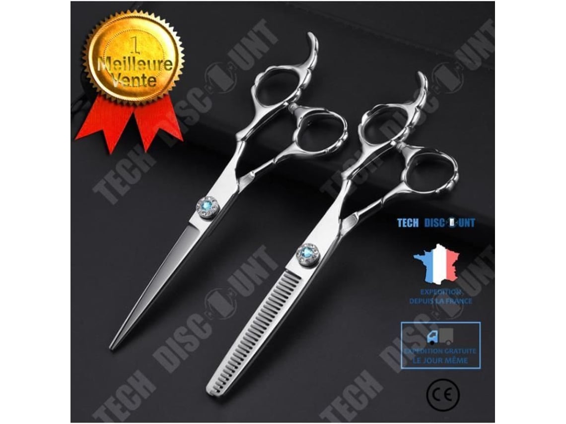 Tesoura De Cabeleireiro Profissional 6 Polegadas 6cr Todos Os Tipos De Cabelo Unissex Brilvibera