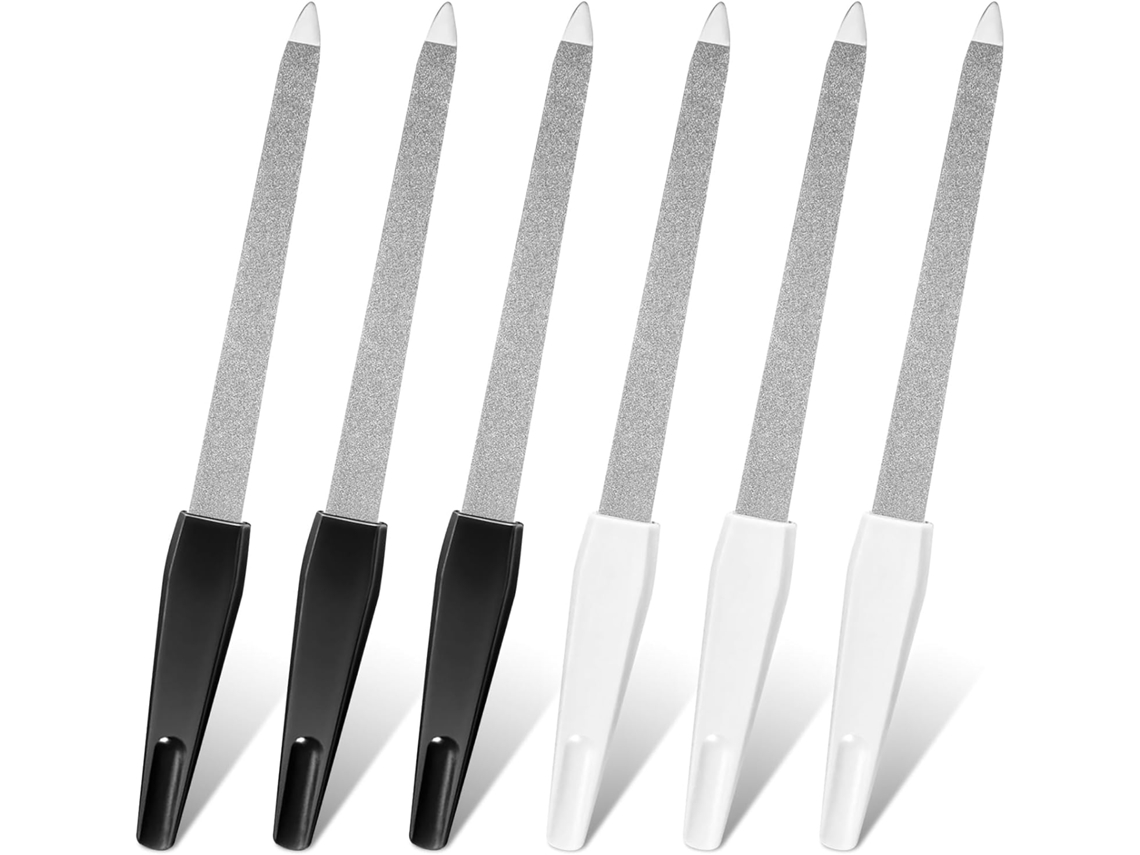 Conjunto De 6 Limas Unha Profissionais, Acessórios E Ferramentas Para Nail Art, 15,2 Cm / Polegadas-aquaforge
