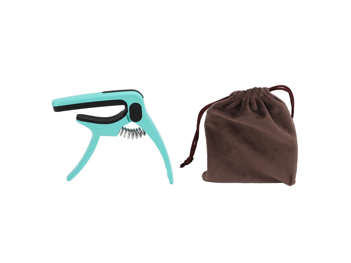 Ferramenta de ajuste de tom de capotraste de guitarra de metal com suporte para palheta Acessórios para instrumentos de corda Cyan Slowmoose