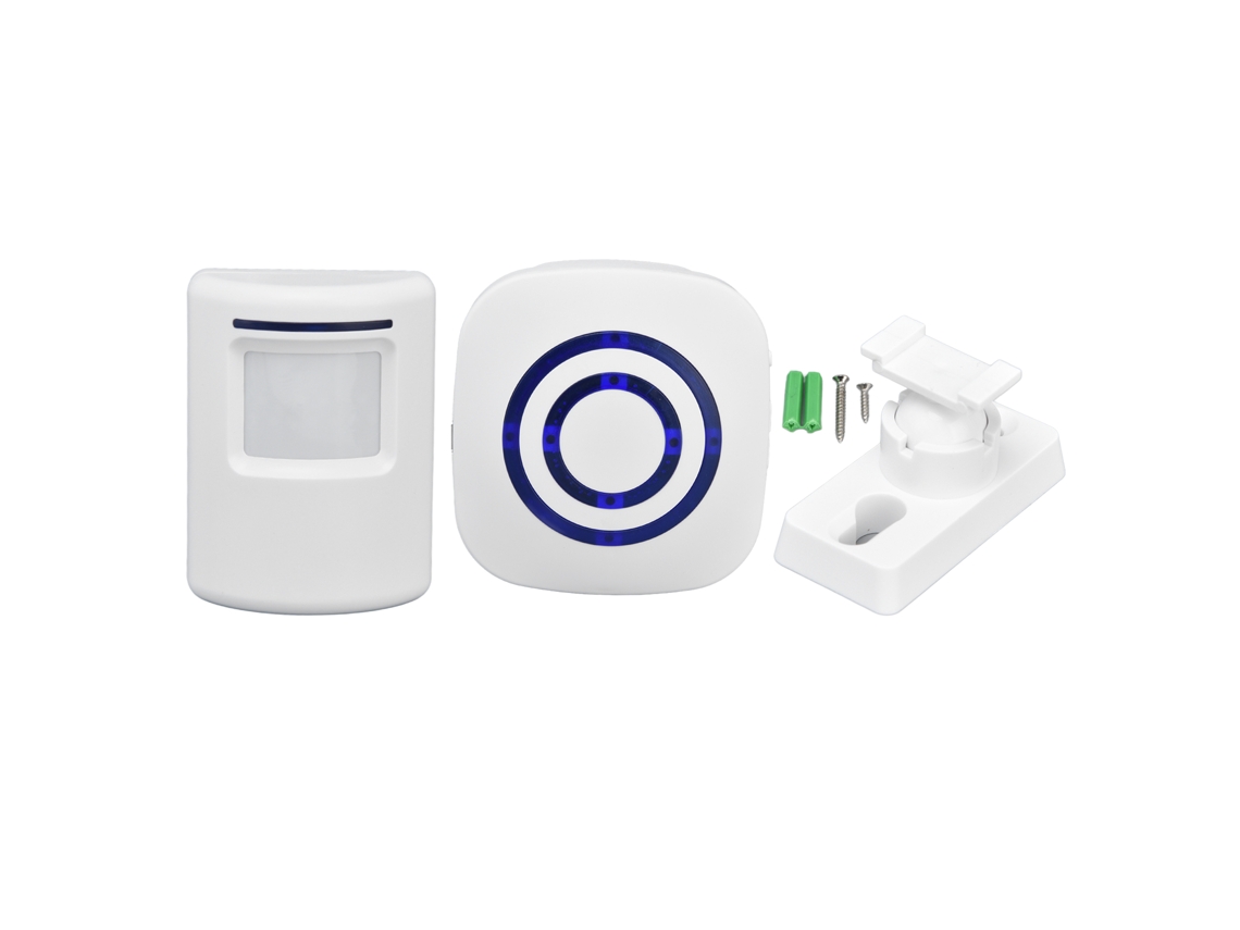 Campainha Sem Fio Primerox com Sensor de Presença 38 Músicas Segurança Residencial