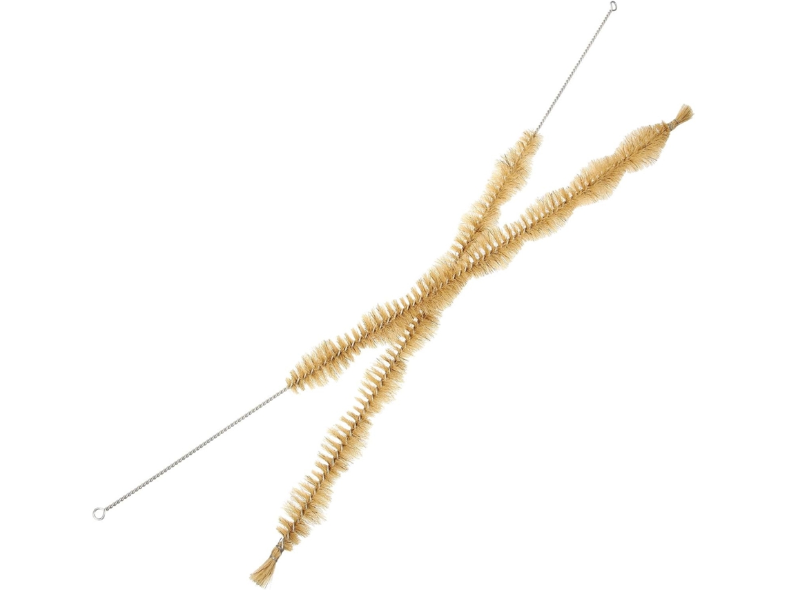 Doitool Conjunto De 2-escovas Limpeza Com Cabo Ergonômico Em Aço Inoxidável, Portátil Para Condensadores De Laboratório